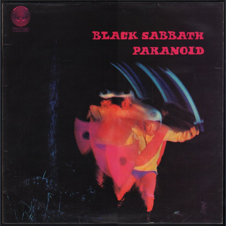 Paranoid - 1970 - 71 Italian 2nd Issue 8-track LP - Swirl Logo labels with Misspelling &amp; NCB text