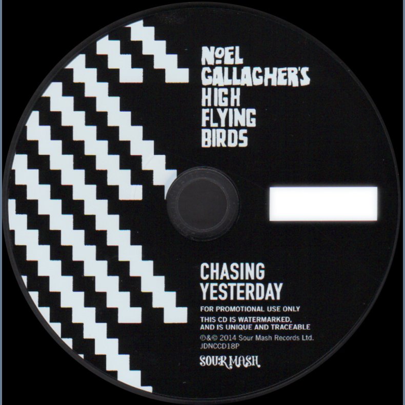 Chasing Yesterday - Authentic 2015 UK Sour Mash label Promotional issue 10-track CD Acetate 
