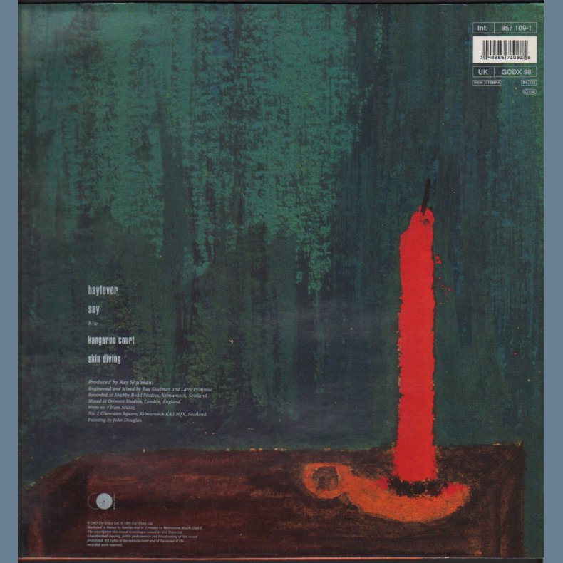 Hayfever- 1993 UK Go Discs! label 4-track 12" Single