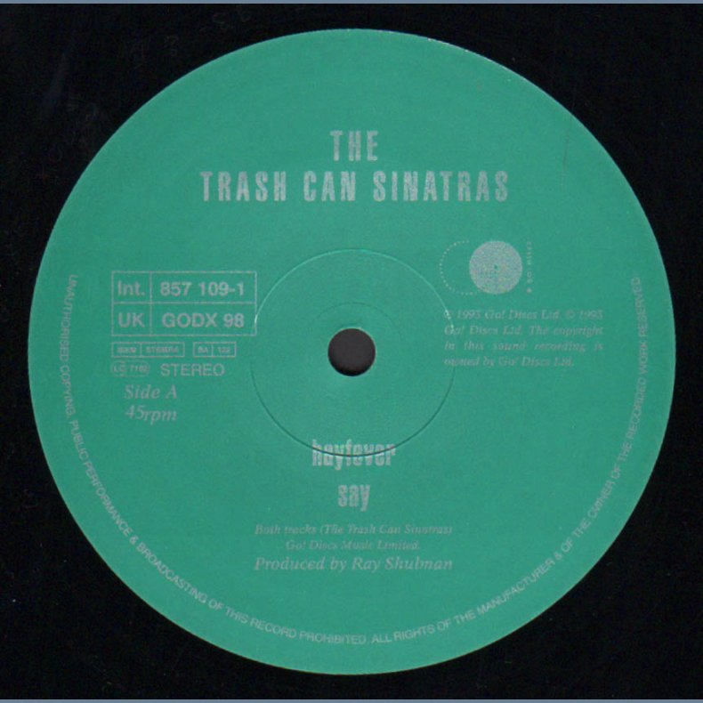 Hayfever- 1993 UK Go Discs! label 4-track 12" Single