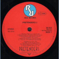 Pretenders II - 1981 German Real Records &amp; Sire label 12-track LP