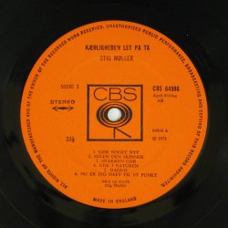Krligheden let p t - Original 1972 UK pressed CBS label 12-track LP