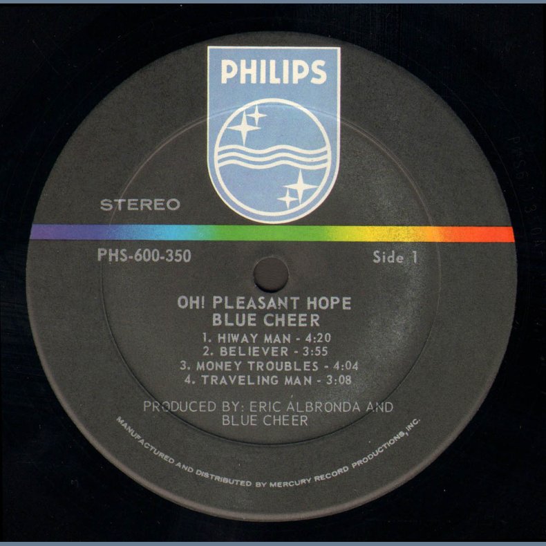 Oh! Pleasant Hope - Original 1971 US Philips label 9-track LP