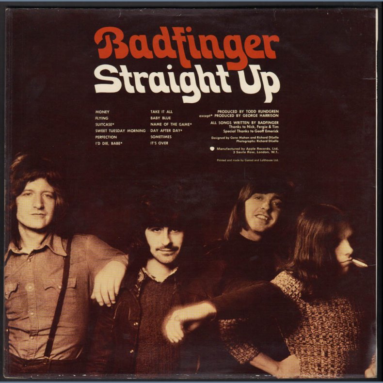 Straight Up - Original 1971 Danish Apple label 12-track LP