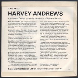 Harvey Andrews EP - 1965 UK Transatlantic label 4-track 7" EP