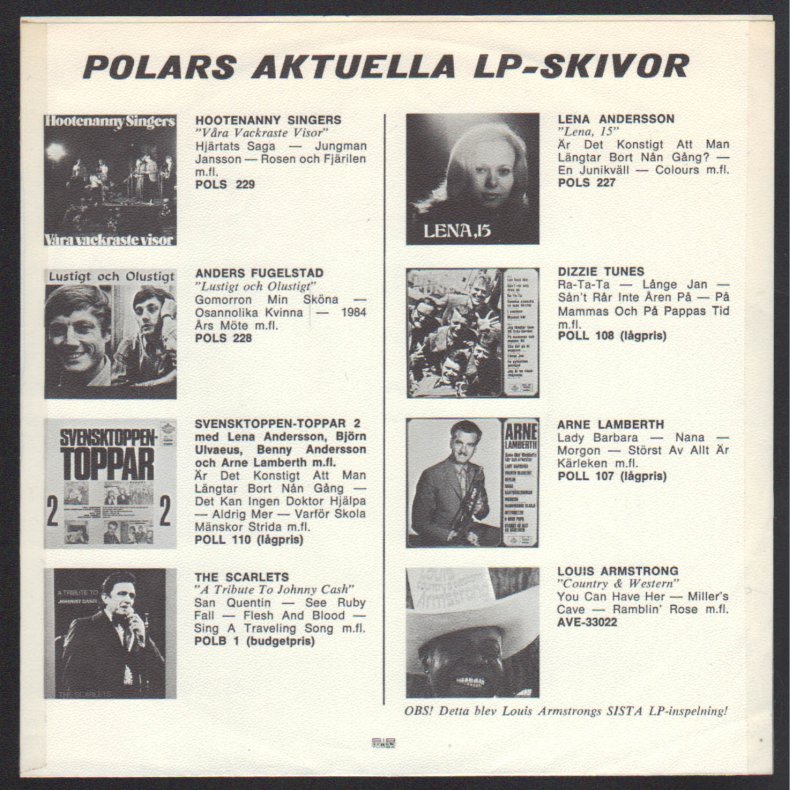 T&auml;nk om jorden vore ung b/w Tr&auml;skofolket - 1971 Swedish Polar label 2-track 7" - Pink Sleeve