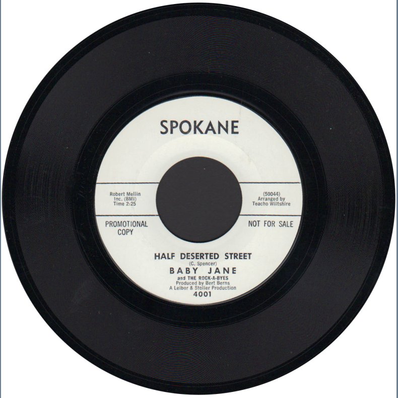 Hickory Dickery Dock b/w Half Deserted Street - Original 1963 US Spokane label 2-track 7" - w/l prom