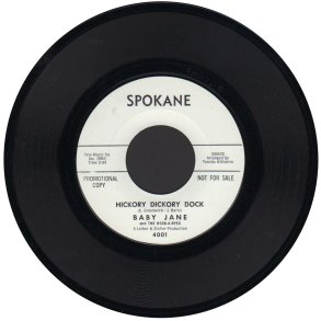 Hickory Dickery Dock b/w Half Deserted Street - Original 1963 US Spokane label 2-track 7