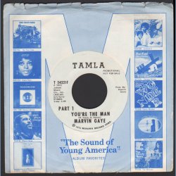 You're The Man (Parts 1 &amp; 2) - Original 1972 US Tamla &yacute;label 2-track Clear Red Vinyl Promotional 7"