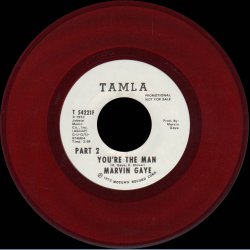 You're The Man (Parts 1 &amp; 2) - Original 1972 US Tamla &yacute;label 2-track Clear Red Vinyl Promotional 7"