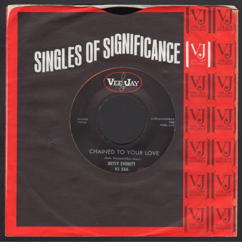 You're No Good b/w Chained to Your Love - Original 1963 Vee Jay label 2-track 7" Single