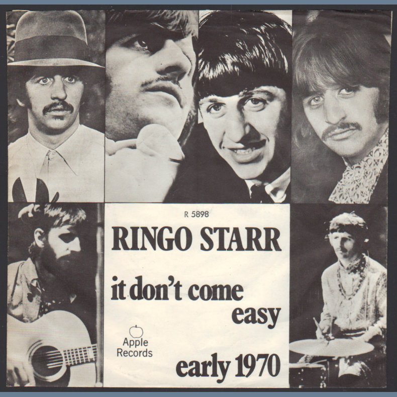 It Don't Come Easy b/w Early 1970 - Original 1971 Danish pressed Apple label 2-track 7" Single