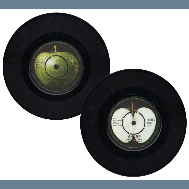 It Don't Come Easy b/w Early 1970 - Original 1971 Danish pressed Apple label 2-track 7" Single