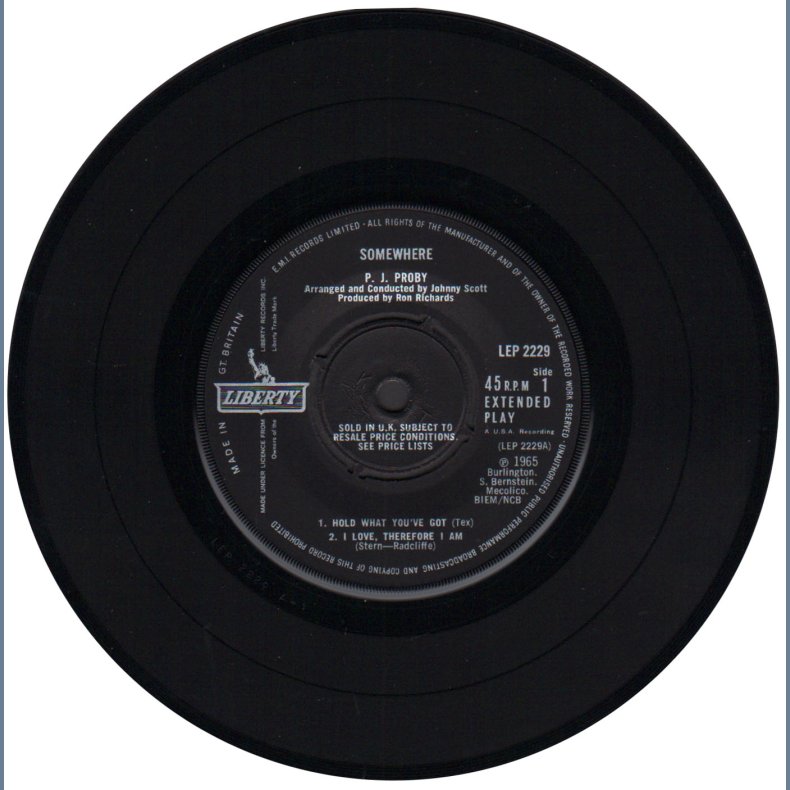 Somewhere - Original 1964 UK Liberty label 4-track 7" EP