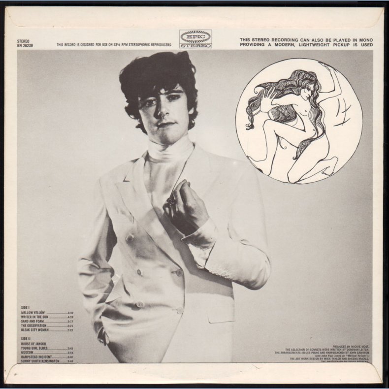 Mellow Yellow - Original 1967 Swedish Epic label 12-track Stereo LP