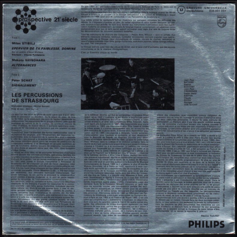 &Eacute;pervier De Ta Faiblesse/ Alternances/ Signalement - 1960ies Philips Prospective 21e Si&egrave;cle Series L