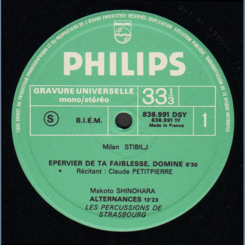 &Eacute;pervier De Ta Faiblesse/ Alternances/ Signalement - 1960ies Philips Prospective 21e Si&egrave;cle Series L
