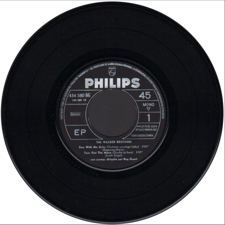 Stay With Me Baby - Original 1967 Spanish Philips label 4-track 7" EP