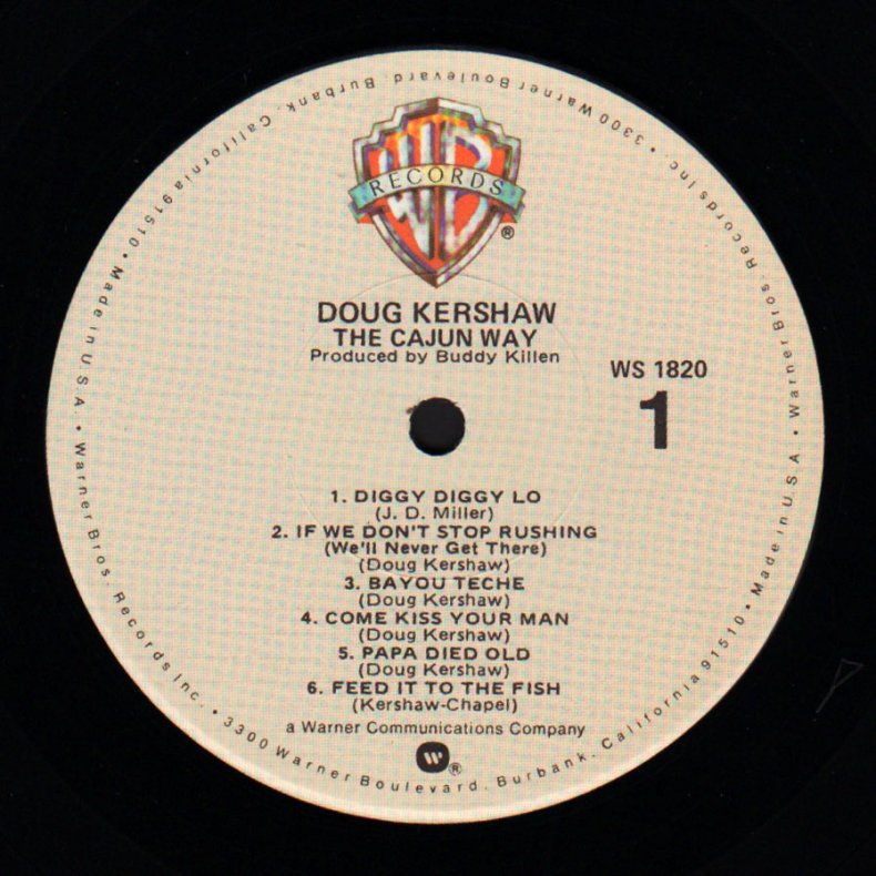 The Cajun Way - late 1970ies US Warner Bros label 12-track LP - Autographed