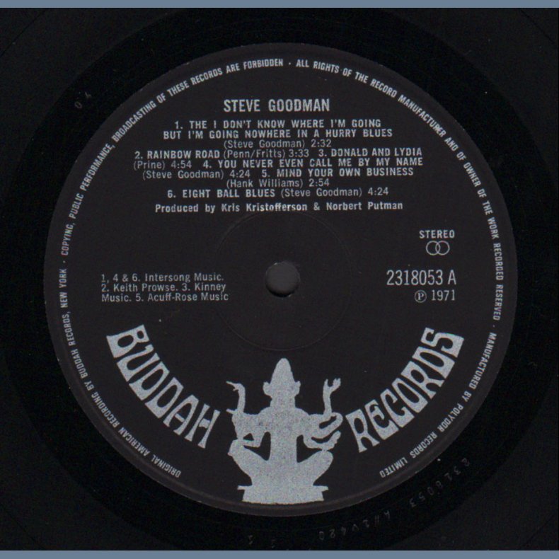Steve Goodman - 1971 UK Buddah label 12-track LP
