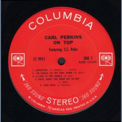 Carl Perkins On Top - Original 1969 US Columbia label 10-track Stereo LP
