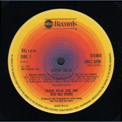 Levon Helm &amp; the RCO All-Stars - Original 1977 UK ABC label 10-track LP