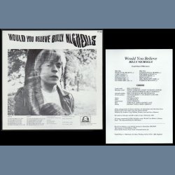 Would You Believe Billy Nicholls - 1998 UK Tenth Planet label 12-track Reissue LP