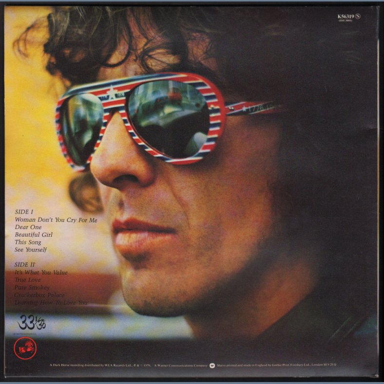 Thirty Three &amp; 1/3 - Original 1976 UK Dark Horse label 10-track LP