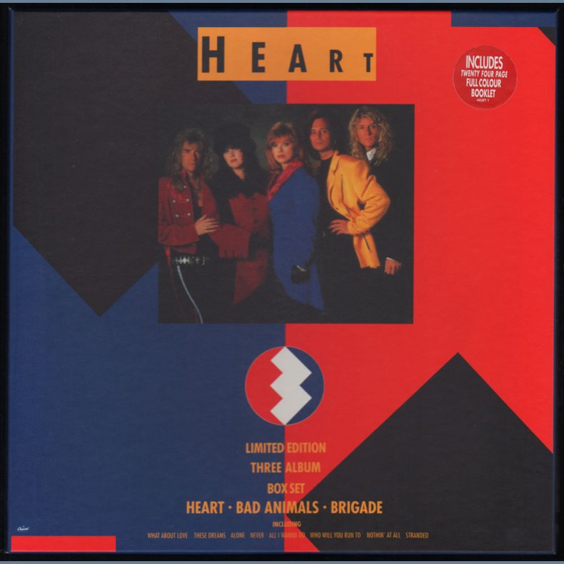 Heart - Rare 1990 UK Capitol label limited edition 33-track 3LP box set 