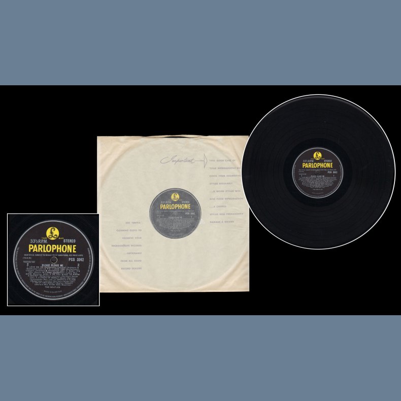 Please Please Me - 1964 UK Parlophone label 5th Pressing Stereo LP