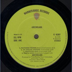 Greenslade - Original 1973 UK Warner Bros 7-track LP