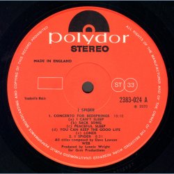 I Spider - Original 1970 UK Polydor label 5-track Vinyl LP