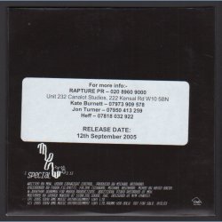 Special - 2005 UK Evil Office/Sony-BMG label Promotional Issue 1-track CD