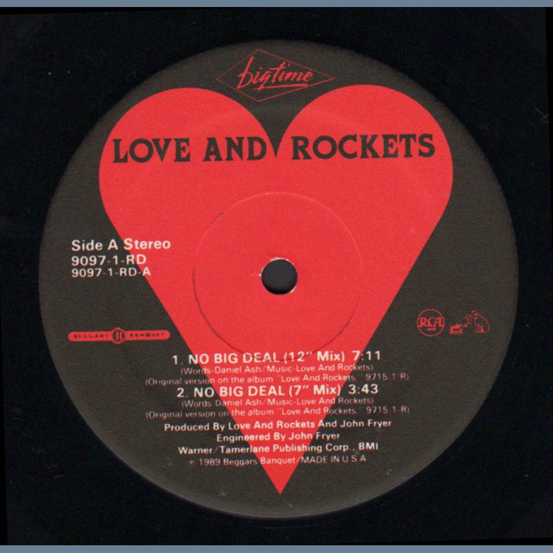 No Big Deal - Original 1989 US Big Time label 4-track 12" Single