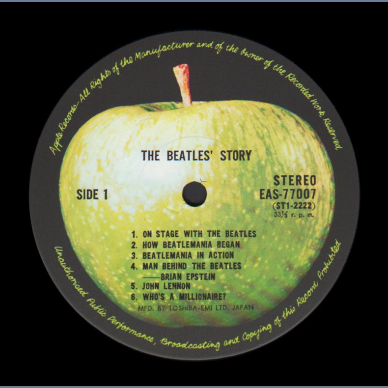 The Beatles' Story - 1976 Japanese Apple label 2nd Issue 17-track 2-LP box set  