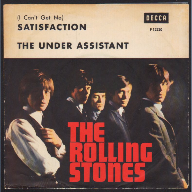 Satisfaction b/w The Under Assistant West Coast... - Original 1965 Swedish Decca label 2-track 7"