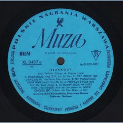 Blackout - Original 1967 Polskie Nagrania Muza label 12-track LP