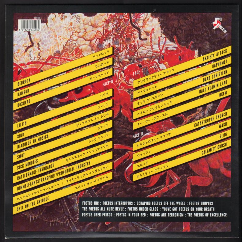 Sink - Original 1989 Self Immolation label 20-track 2LP 