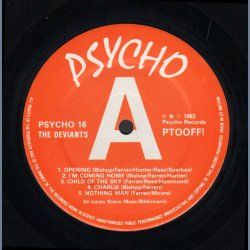 Ptooff - 1983 UK Psycho label 8-track LP