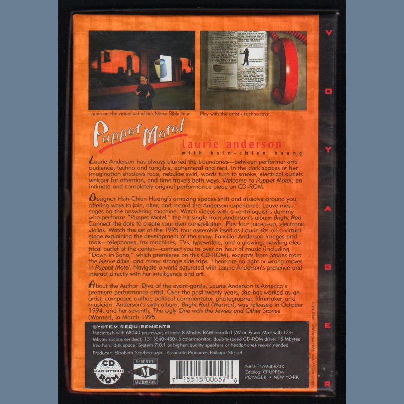 The Puppet Motel - 1995 US Voyager label CD-Rom