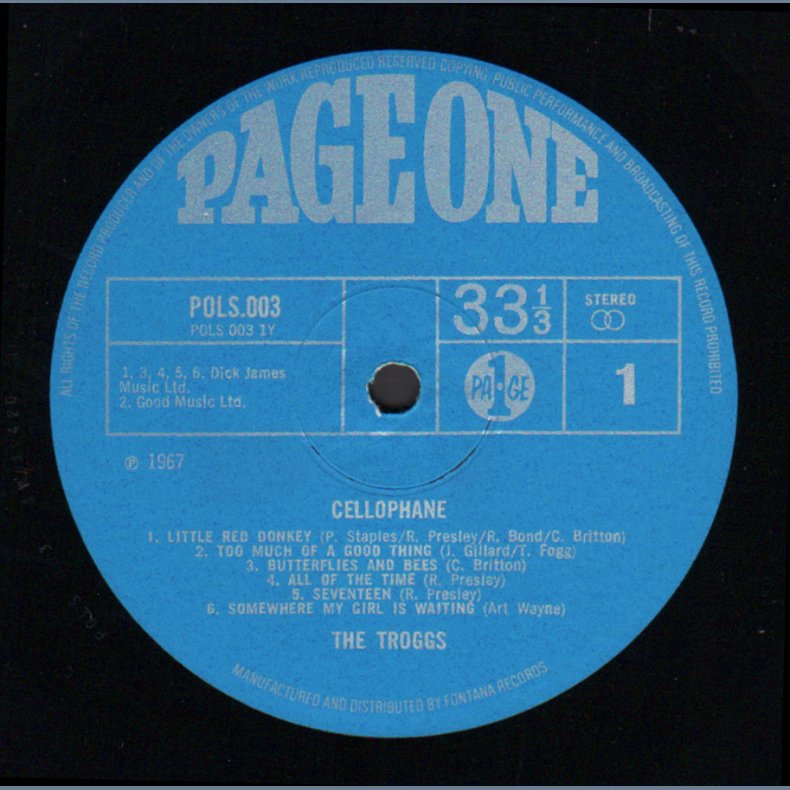 Cellophane - Original 1967 UK Page One 12-track Stereo LP