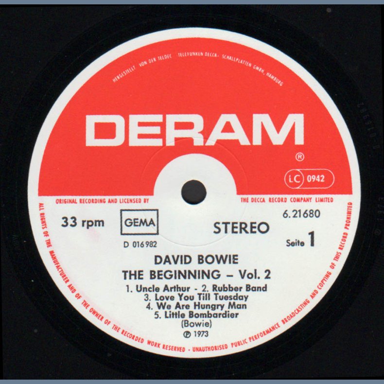 The Beginning Vol. 2 - 1973 German Deram label 10-track LP