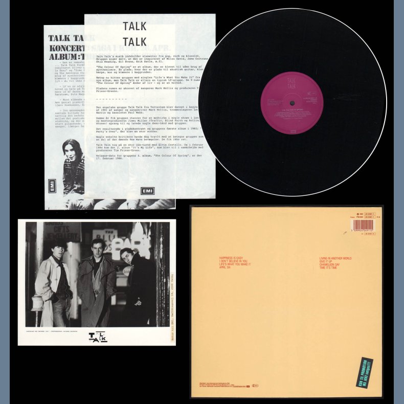 The Colour Of Spring - 1986 Dutch pressed EMI label 8-track LP - Incl. Press Kit