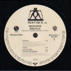 Erotica - Original 1992 German pressed Maverick label 14-track 2LP set