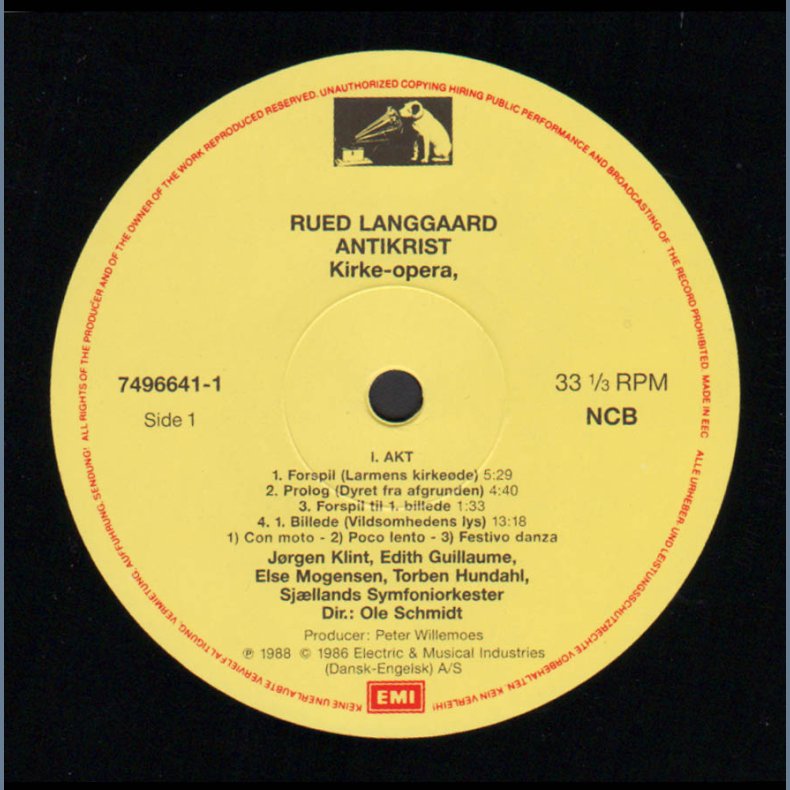 Antikrist - 1988 German His Masters Voice/EMI label 2LP Set