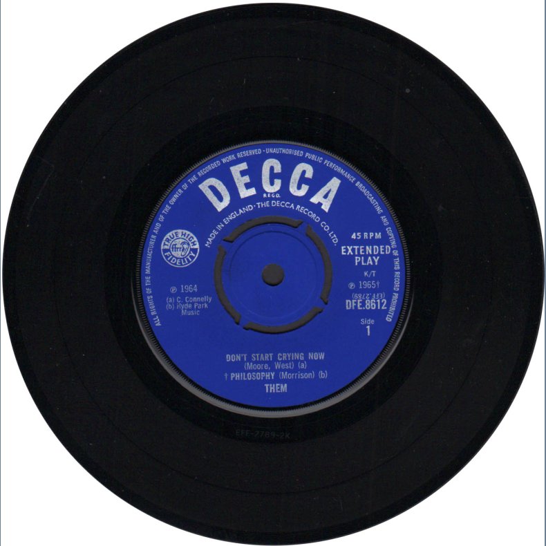 Them - 1965 UK Decca label 4-track 7" EP