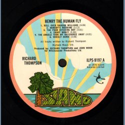Henry The Human Fly - Original UK Island label 12-track LP - Pink Rim Palm Tree Labels