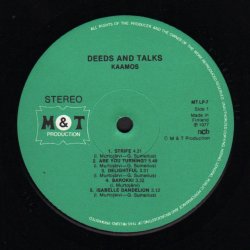 Deeds And Talks - Original 1977 Finnish M&T label 8-track LP