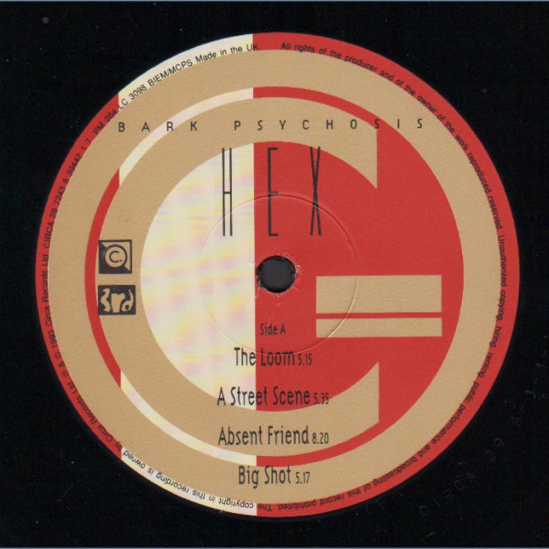 Hex - Original 1994 UK Circa label 7-track LP