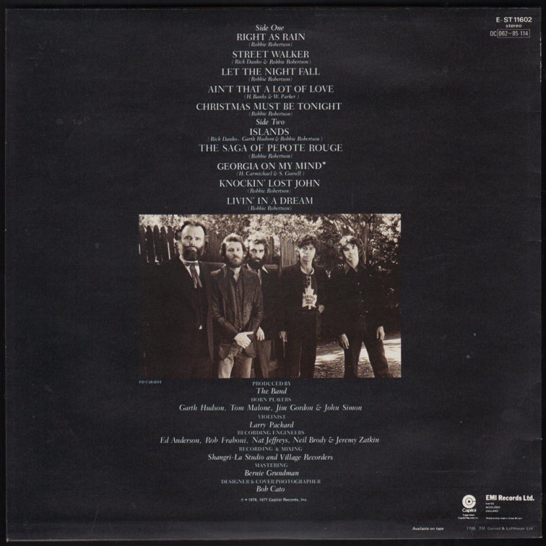 Islands - Original 1977 UK Capitol label 10-track LP - Orange Labels